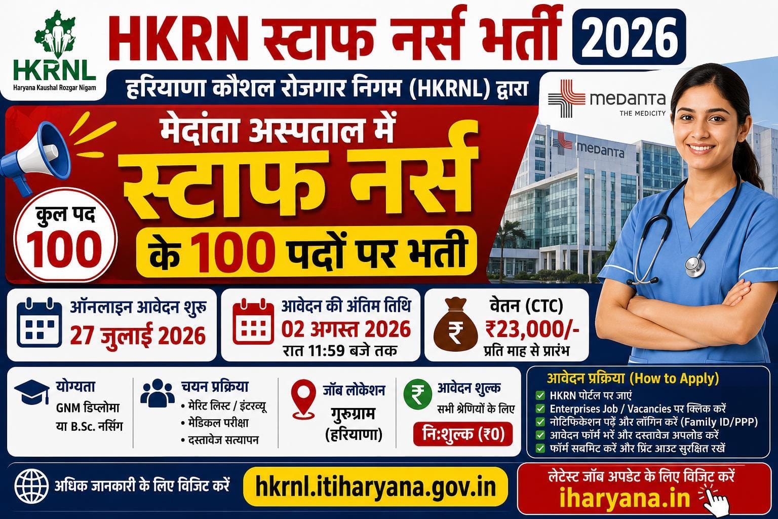 HKRN Staff Nurse Recruitment 2026