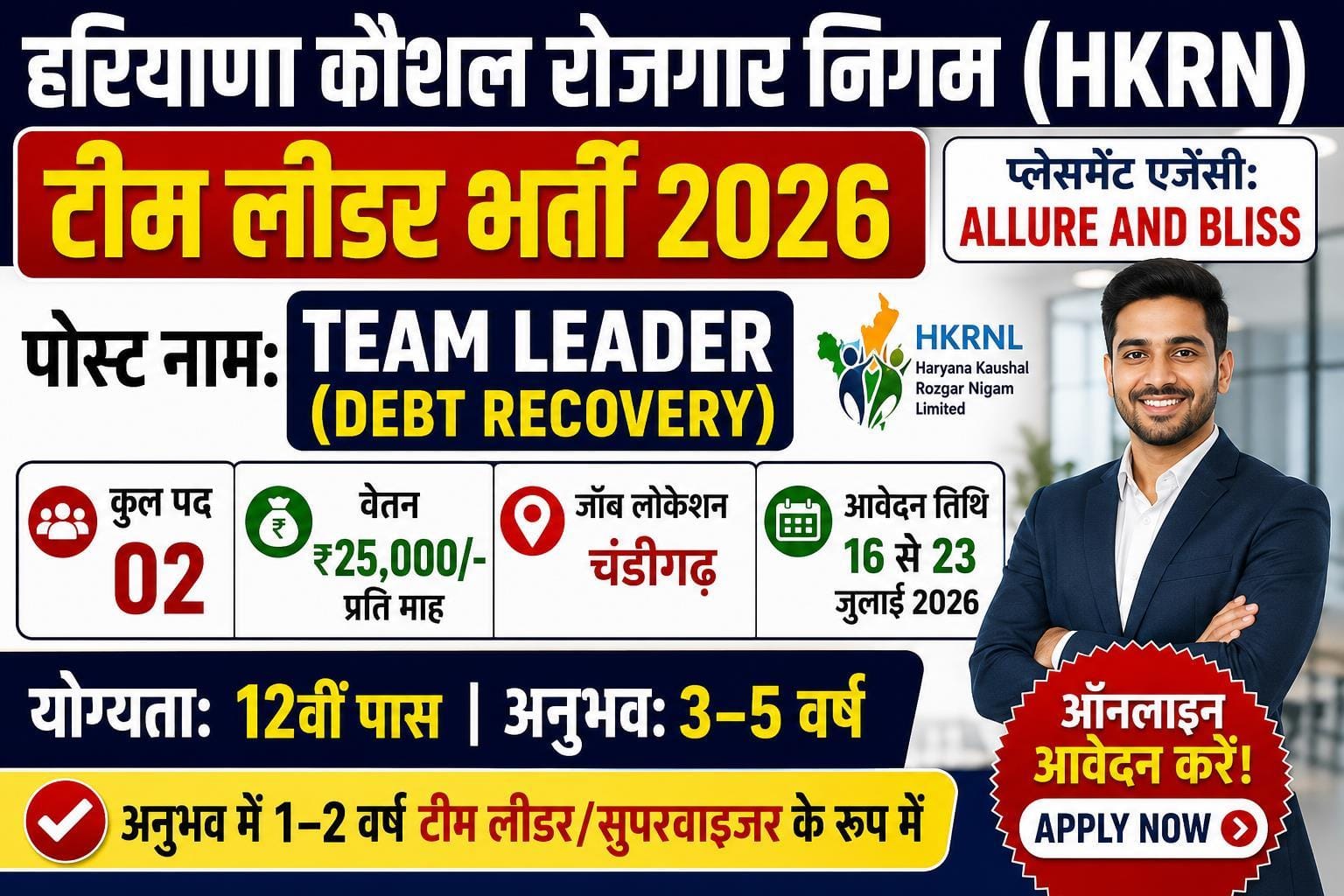 HKRN Team Leader Recruitment 2026