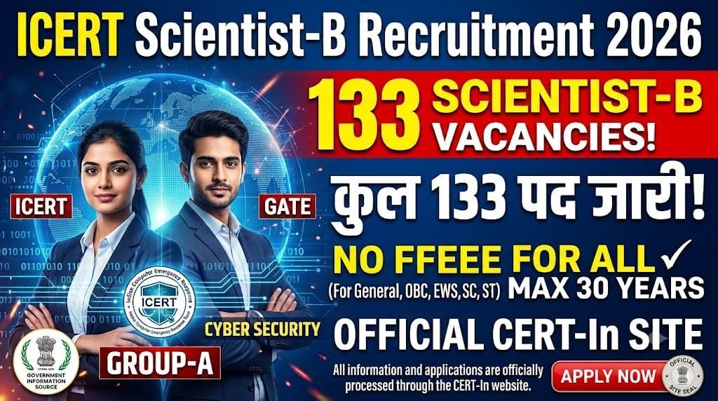 ICERT Scientist B Recruitment 2026