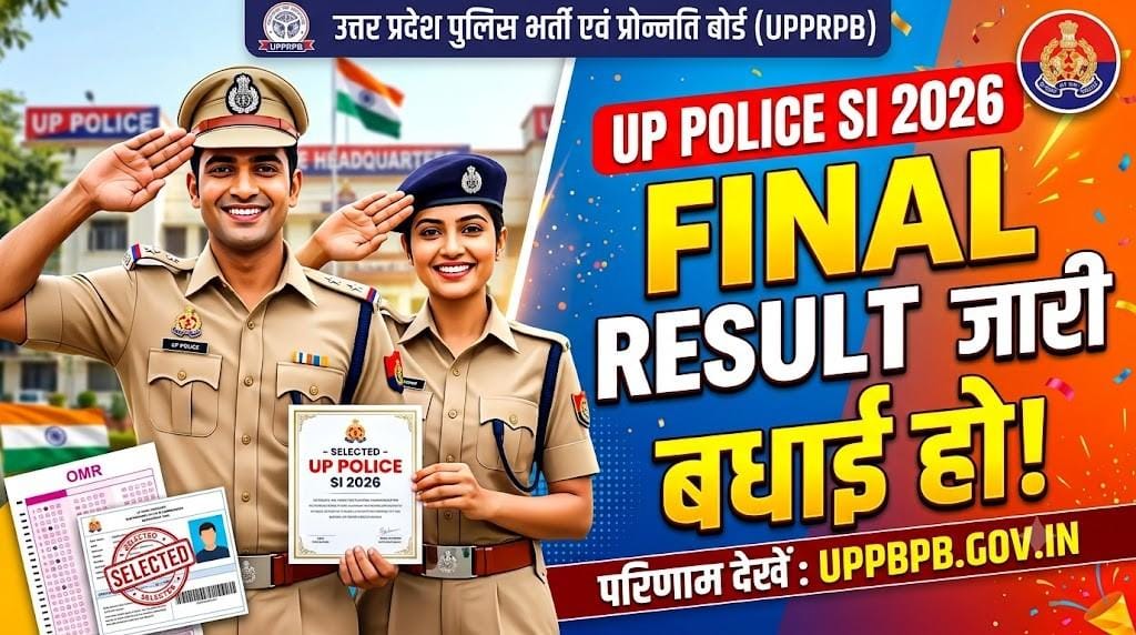 UP Police SI Final Result 2026