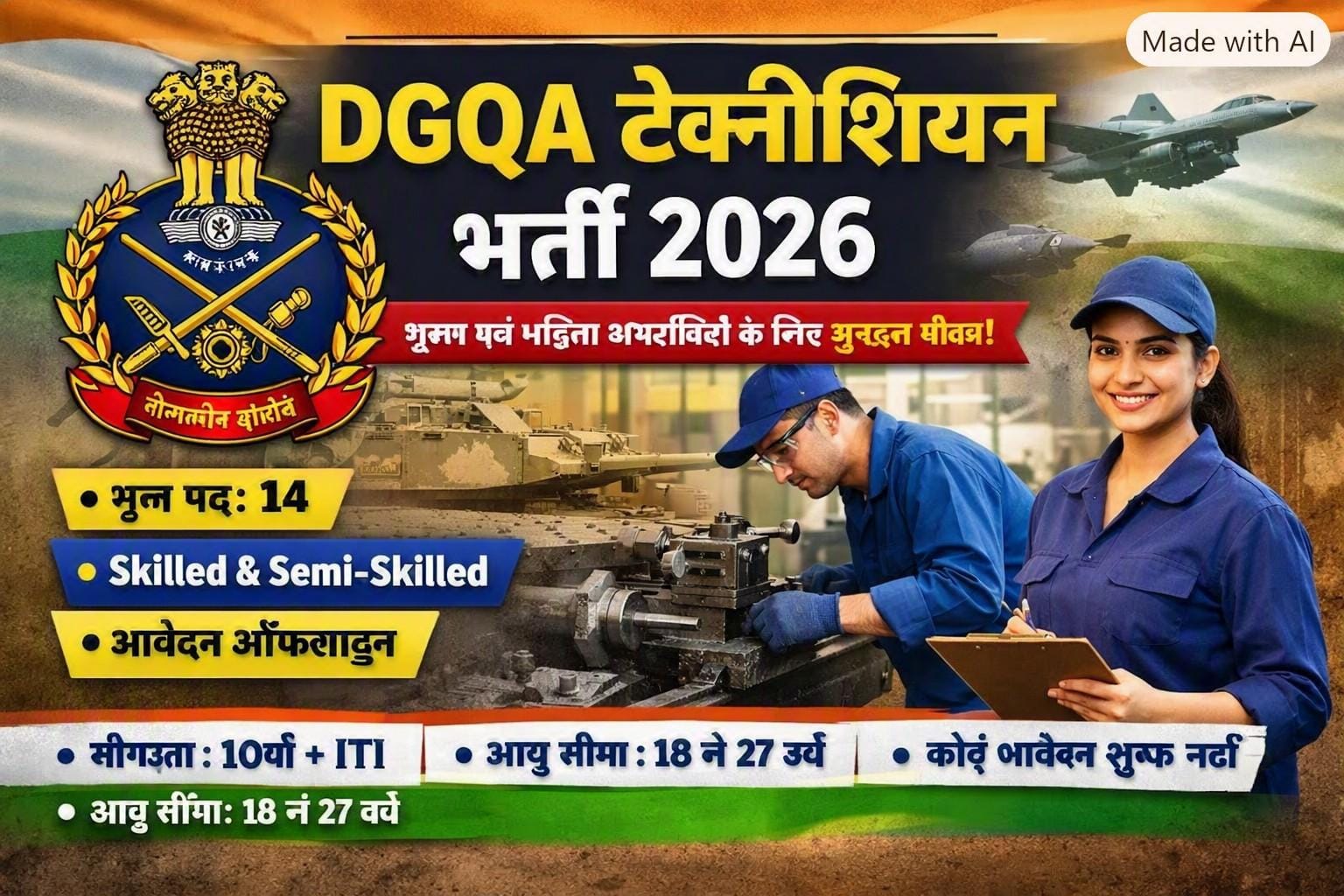 DGQA Technician Recruitment 2026