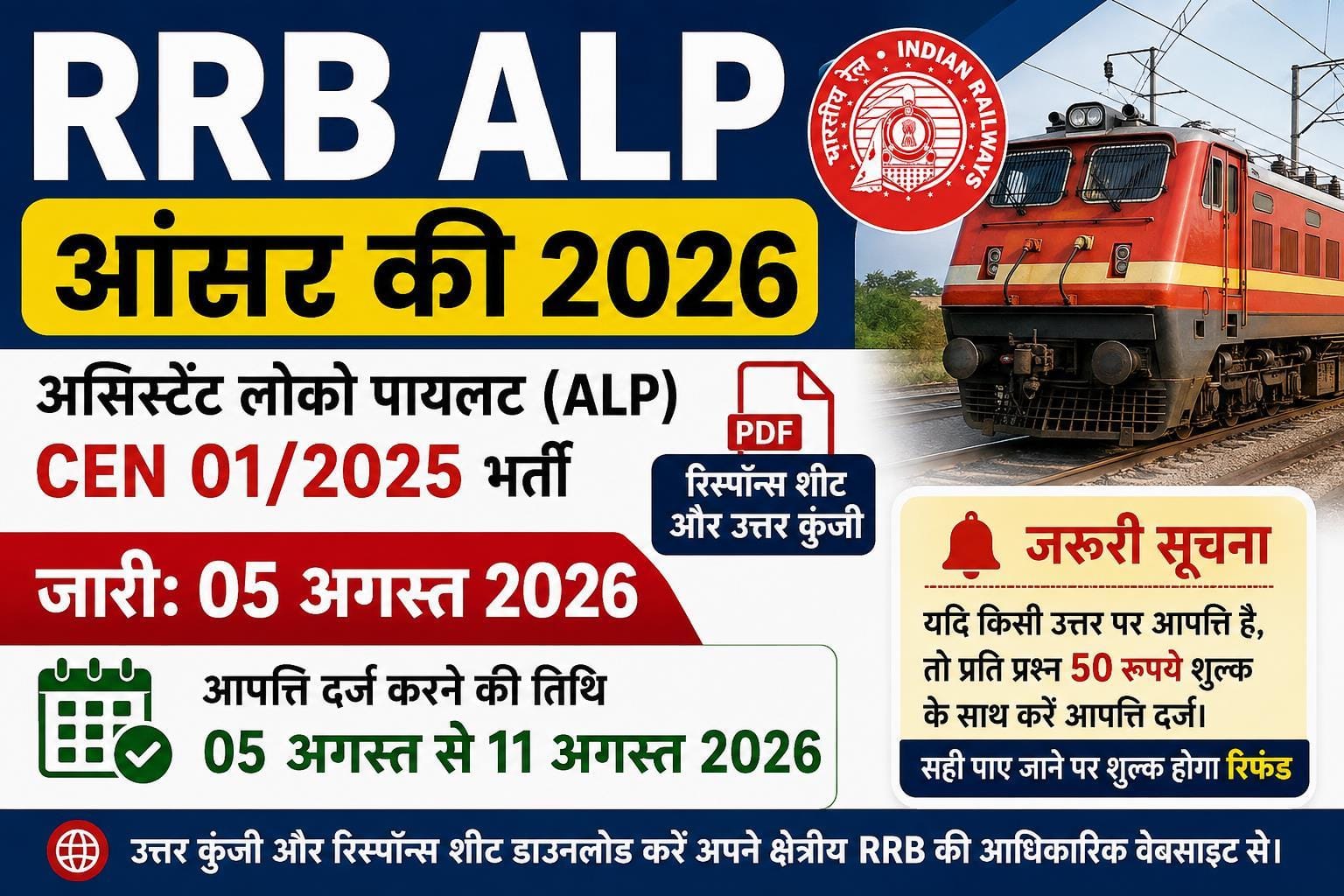 RRB ALP Answer Key 2026