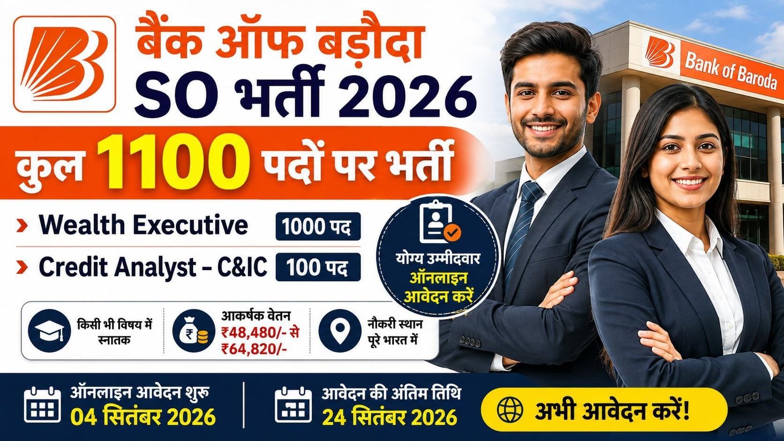 Bank of Baroda SO Recruitment 2026