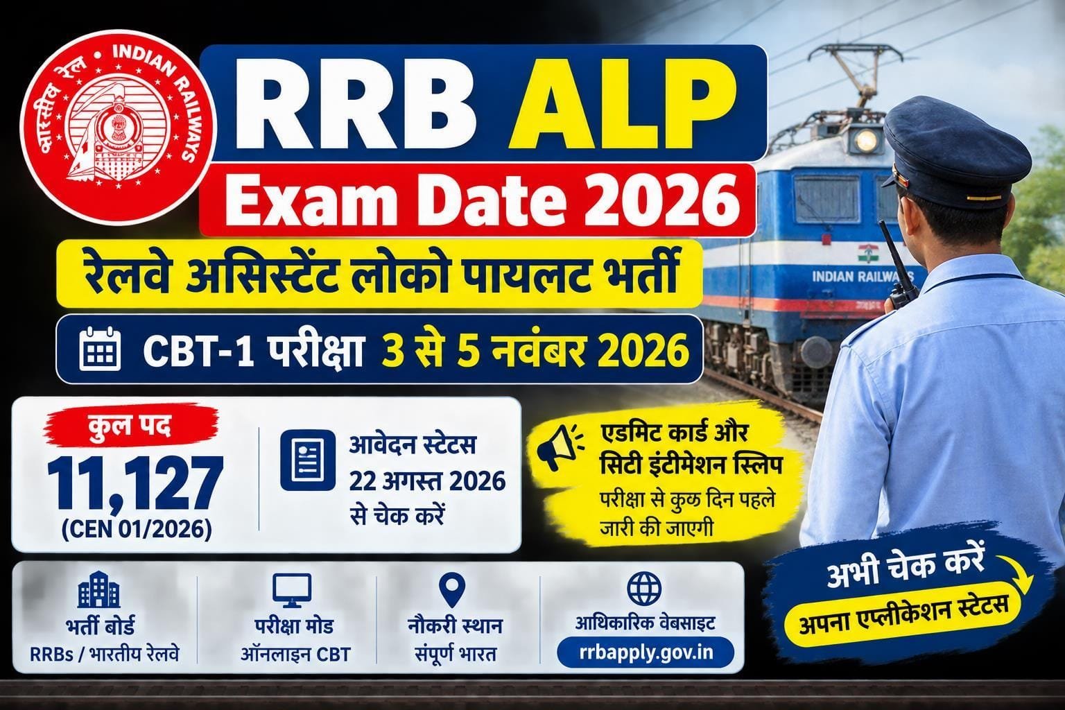 RRB ALP Exam Date 2026